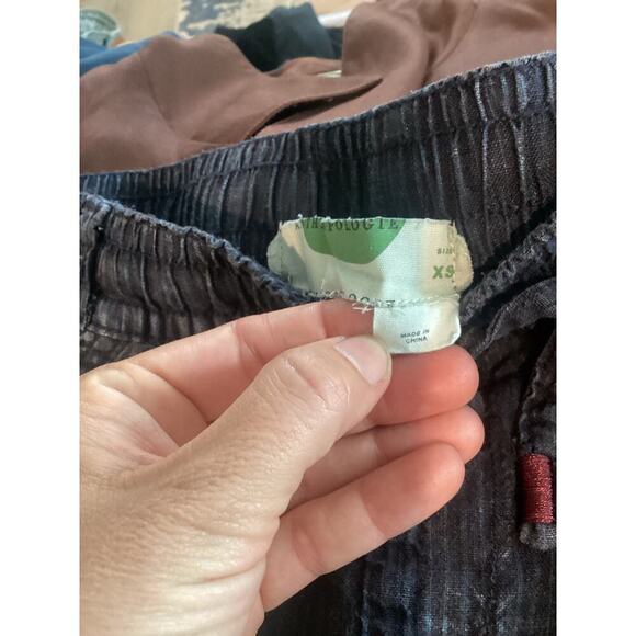 Anthropologie Womens Linen Pants Size XS Cargo Navy Blue Beachy Jogger Summer - Picture 10 of 12